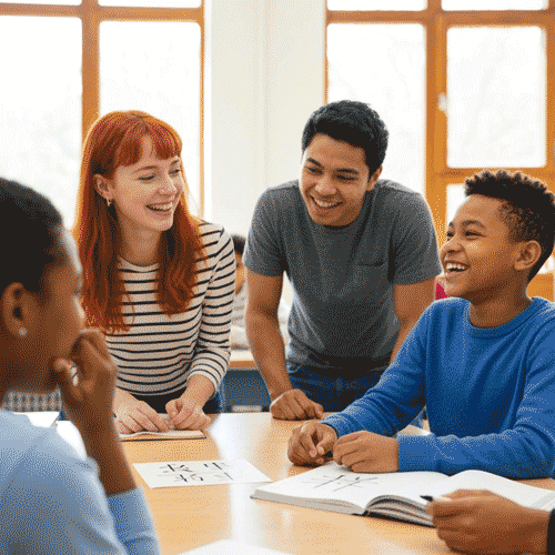Beginner students learning common Chinese phrases with native tutor